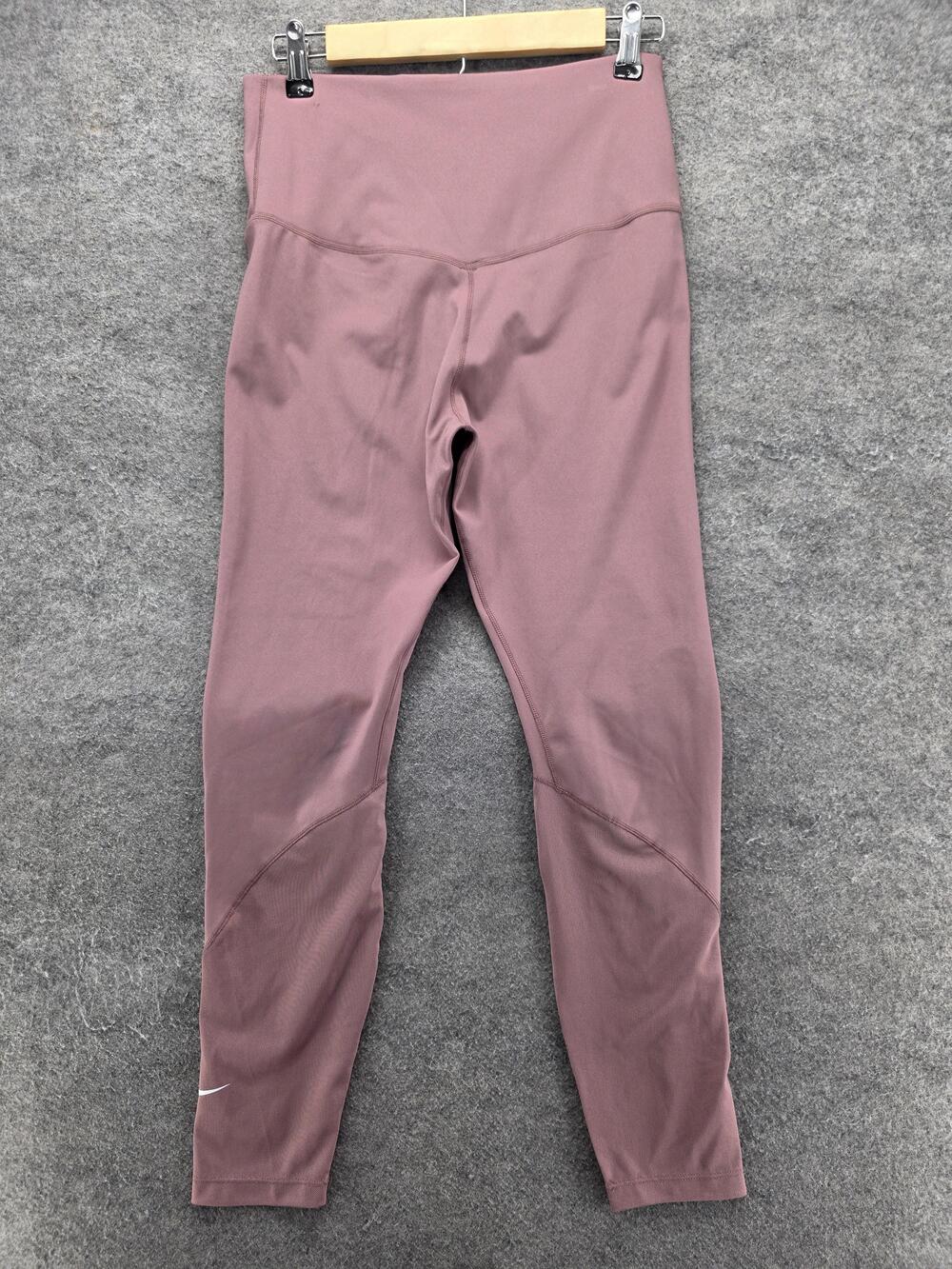 Nike Leggings Womens M Pink Ankle Dri-FIT Elastic Waist Stretch 27 Inseam - Picture 8 of 8
